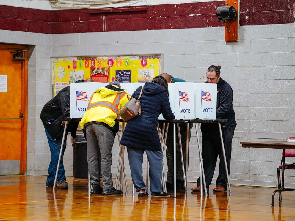PHOTO: Voting at Bethany Lutheran Church in Detroit, Nov. 8, 2022, during the 2022 Midterm Election. 
