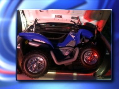 VIDEO: Police in New York say the boy was in a park with family when he drove his toy vehicle on the Bronx River Parkway.