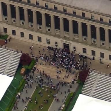 The pro-Palestinian protest broke out earlier Wednesday afternoon in the main reading room of the university's Butler Library, according to the university and ABC New York station WABC.
