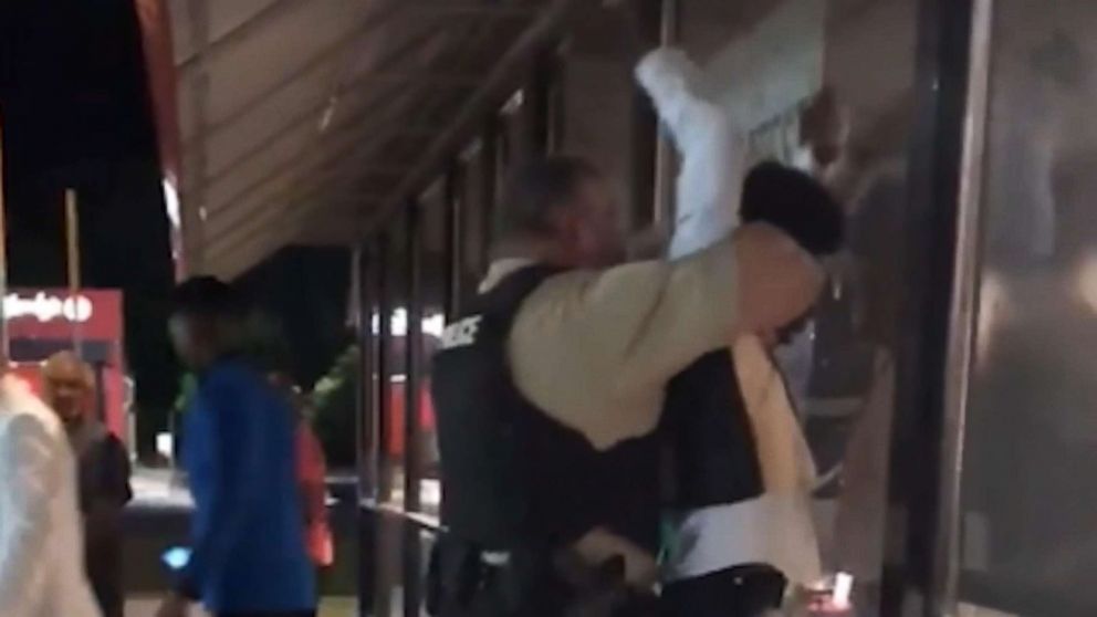 PHOTO: A Warsaw police officer choked Anthony Wall after an altercation at a Waffle House in North Carolina. 