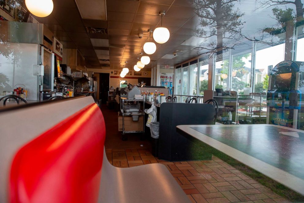 PHOTO: A closed Waffle House restaurant is seen on Sept. 13, 2018 in Myrtle Beach, South Carolina. 