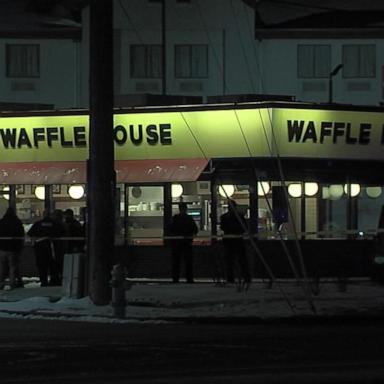 At least one person was killed and five others were injured in a shooting at a Waffle House in Indianapolis early Monday, police said.