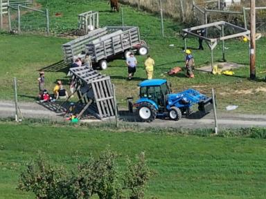 Dozens injured in accident involving wagons at apple orchard: Authorities