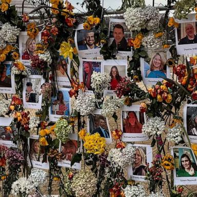 A "Wall of Hope" memorial has been set up to honor those who lost their lives in the recent Washington, D.C., plane crash.