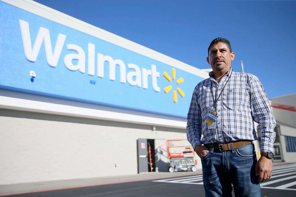 PHOTO: Walmart manager Robert Evans stands in front of a Walmart store in El Paso, Texas, Nov. 13, 2019.