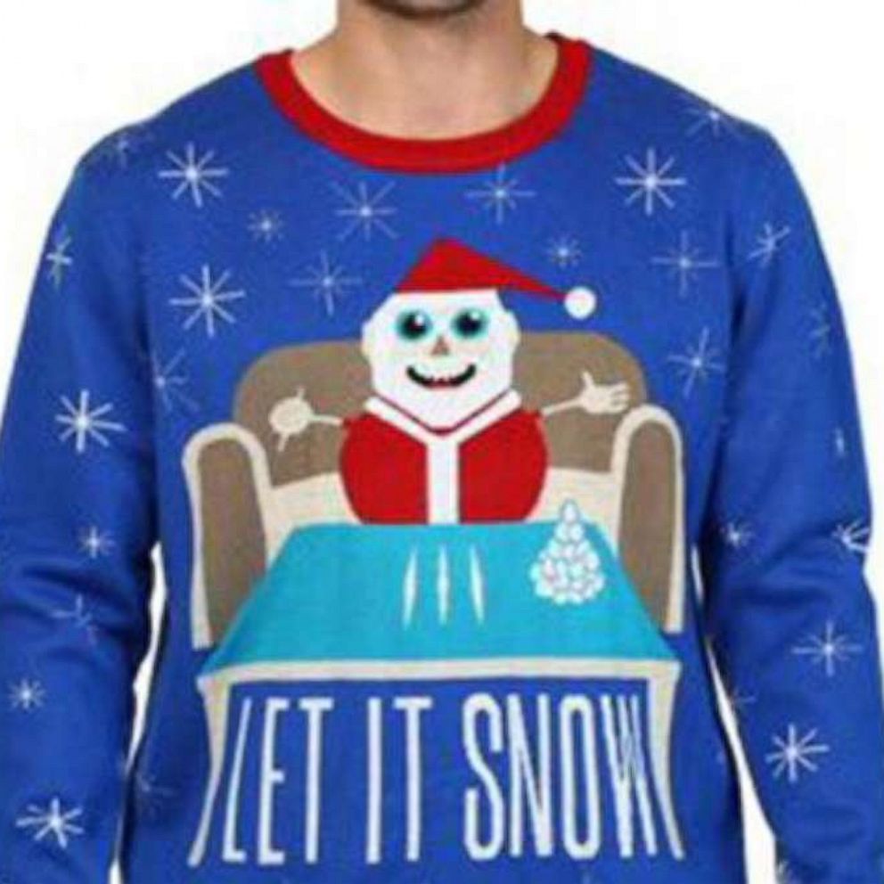 Ugly Christmas Sweater Mens Snows Out Pullover Sweater 