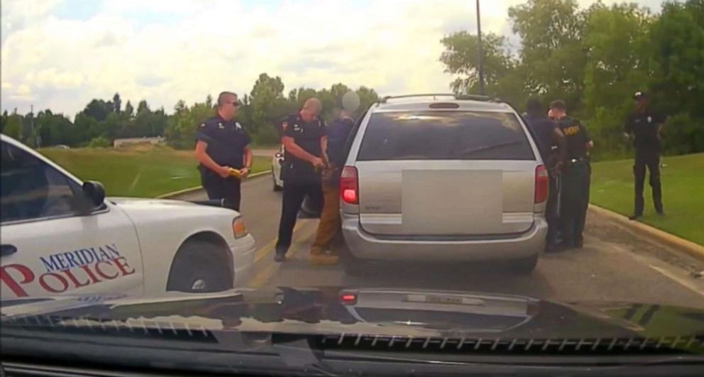 PHOTO: Meridian Police officer Daniel Starks was terminated for use of excessive force after he fired a stun gun at a handcuffed suspect on July 16. 