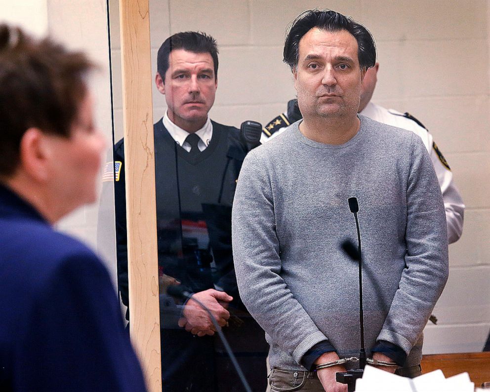 PHOTO: Brian Walshe stands during his arraignment in Quincy District Court, in Quincy, Mass., Monday, Jan. 9, 2023, to face charges in connection with misleading investigators. Walshe has been charged with the murder of his wife.