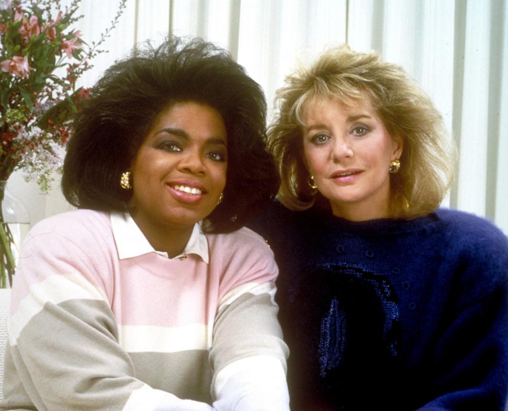 PHOTO: Oprah Winfrey and Barbara Walters.