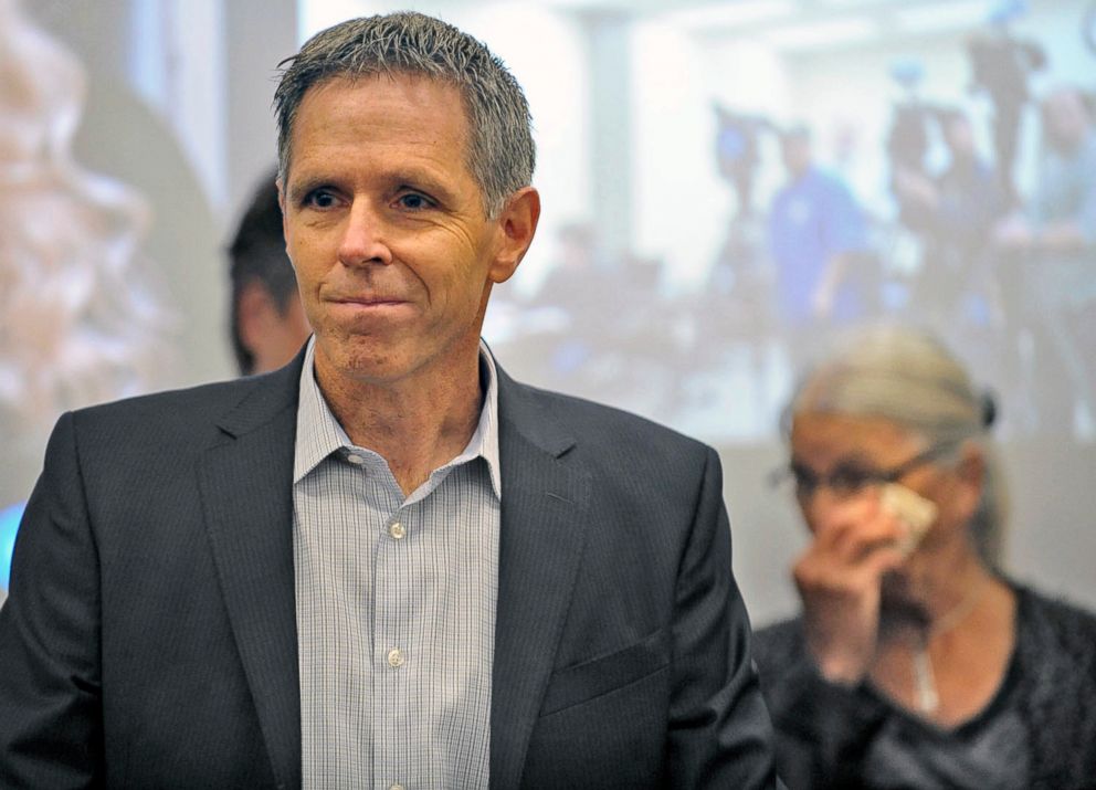 PHOTO: John Van Cuylenborg, brother of Tanya Van Cuylenborg, speaks during a press conference to announce the arrest of a suspect in the 1987 murder case of his sister Tanya and her boyfriend Jay Cook, May 18, 2018 in Everett, Wash.