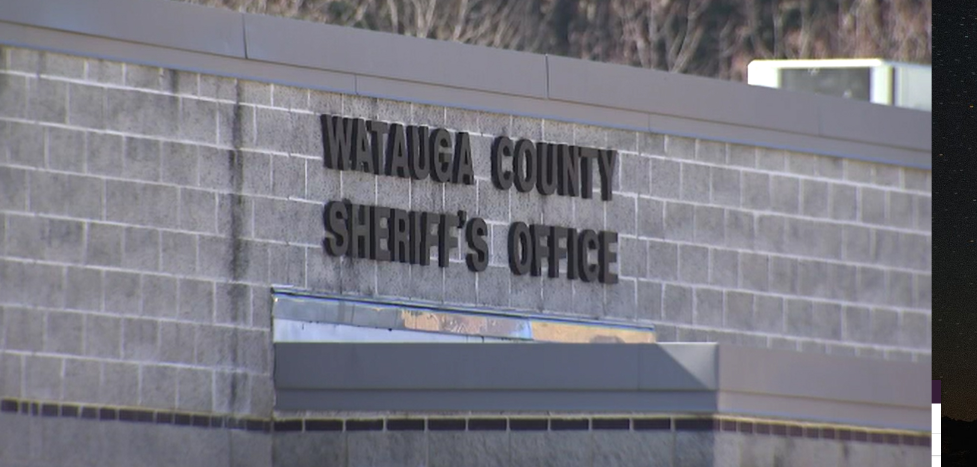 PHOTO: In the screen grab from video, the Watauga County Sheriff's Office is shown.