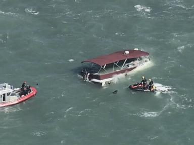 1 missing, 17 rescued after boat catches fire, sinks near Alcatraz Island