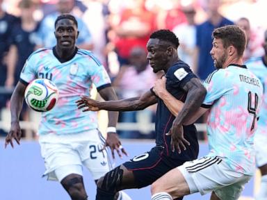 Folarin Balogun playing US vs. Belgium World Cup match after red card ban lifted