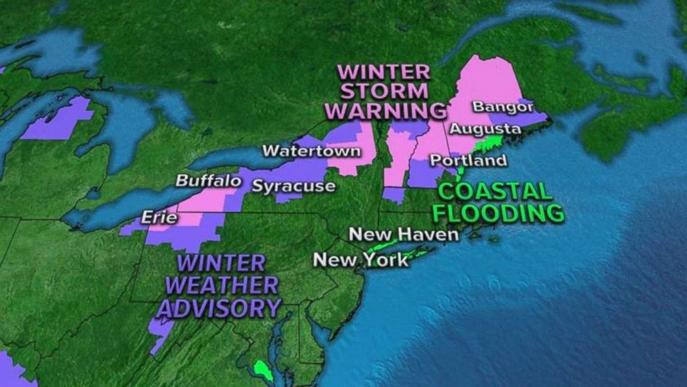 Notices and warnings have already been issued in the northeast this morning.