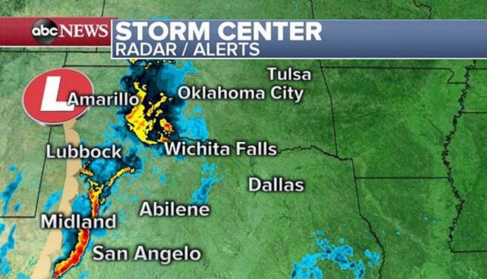 PHOTO: A new storm is forming in west Texas, and it's forecast to head east over the weekend.