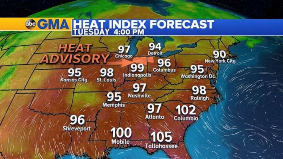 PHOTO: A heat advisory was issued on Tuesday.