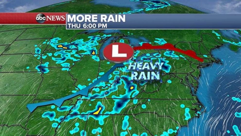 More heavy rain is expected through tonight.