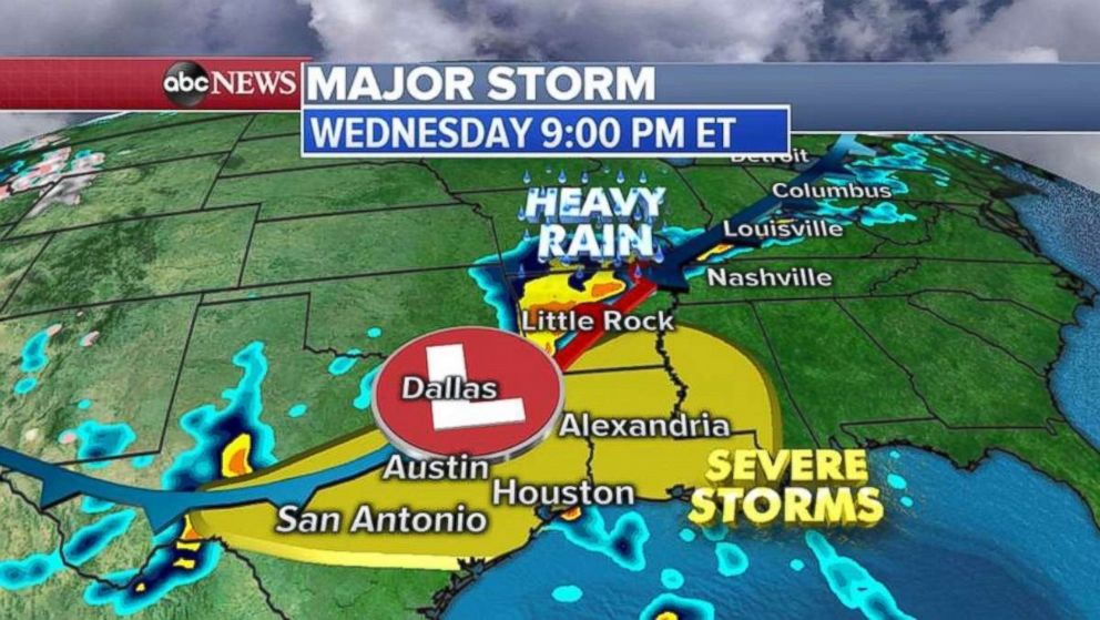 The Gulf Coast is expected to get battered later tonight.