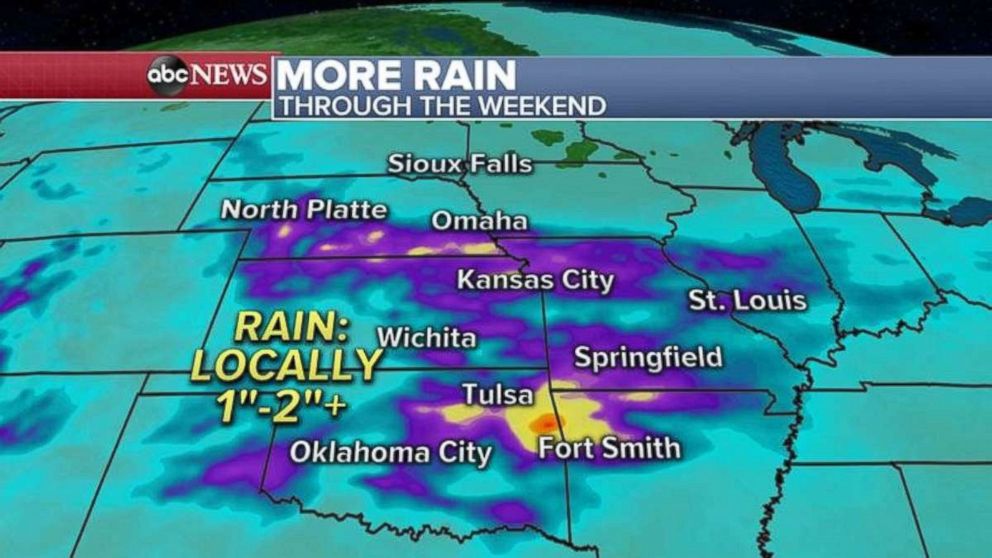 PHOTO: More rain is expected in the already-saturated Midwest.