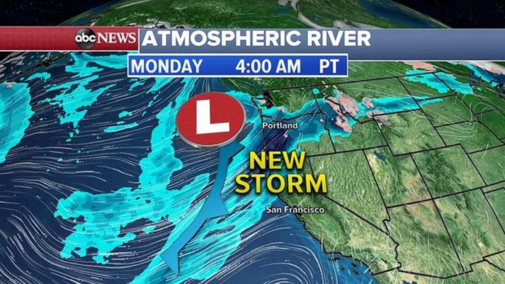 PHOTO: Another new storm is forming near the West Coast.