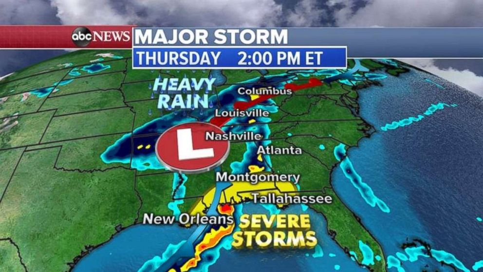 More severe storms are expected on Thursday.