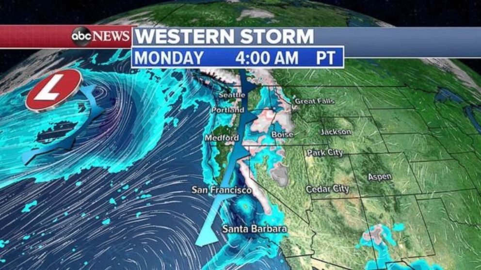 A new storm is heading for the West Coast this morning.