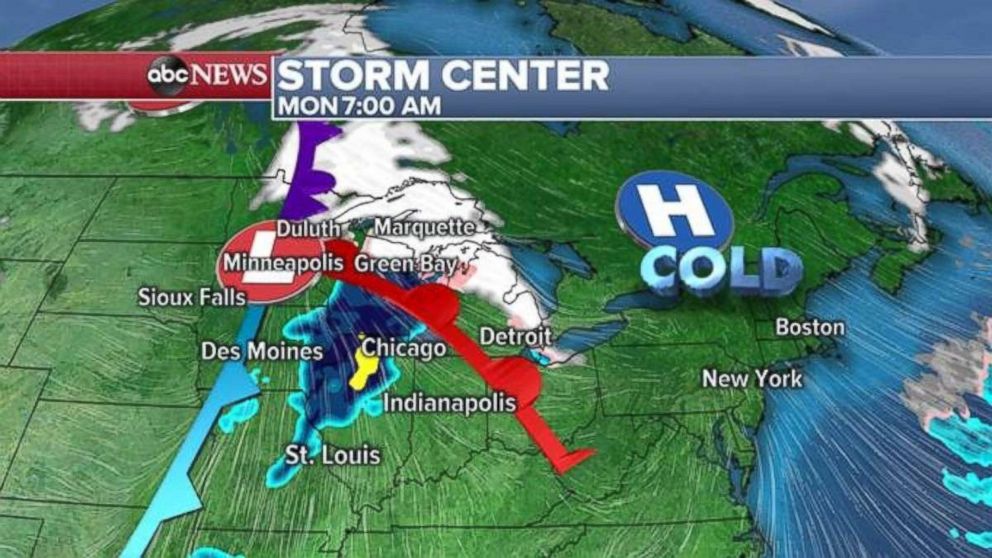 A storm is blanketing much of the upper Midwest this morning.