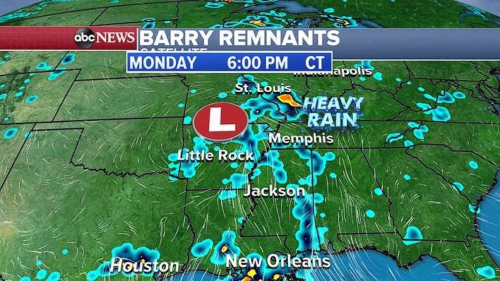 PHOTO: Heavy rain is expected in Missouri later on Monday.