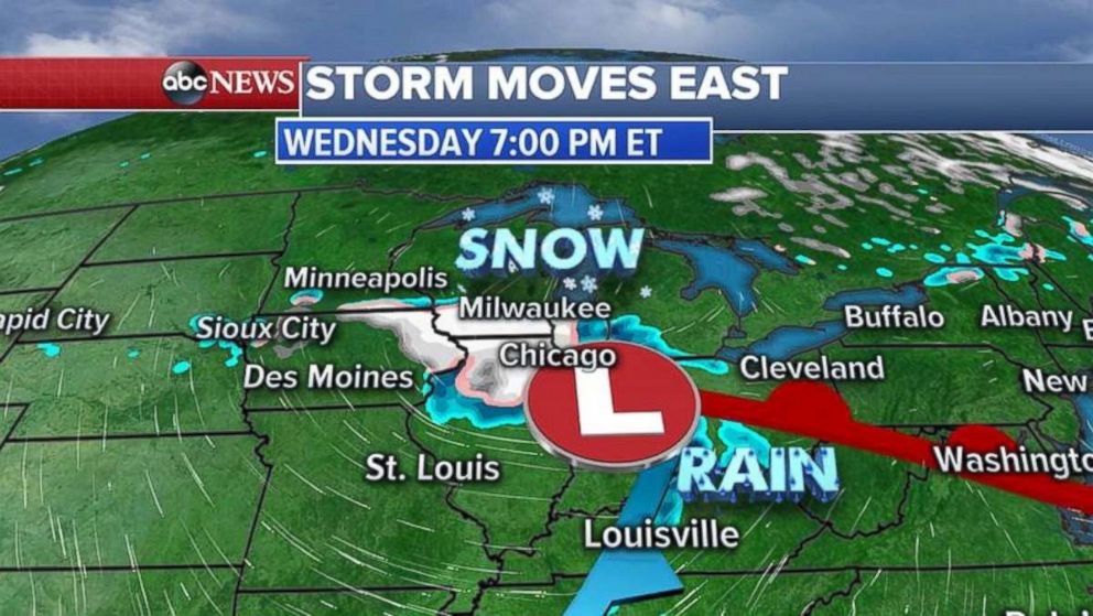 Milwaukee and Chicago are likely to see snow tonight.