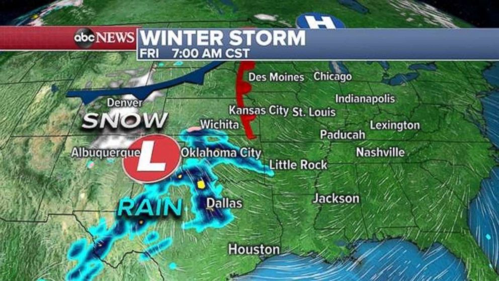 A new winter storm is set to develop on Friday.