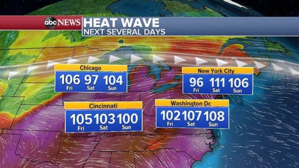 PHOTO: Triple digits are in the forecast over the next few days.