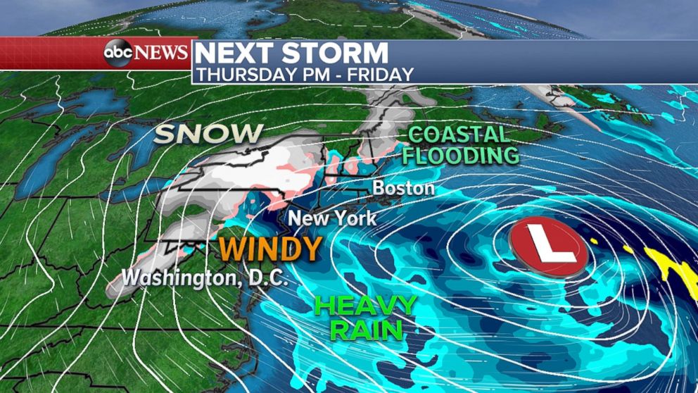 A new storm may batter parts of the Northeast later in the week.