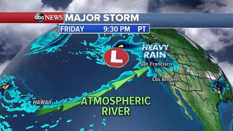 A major storm is expected to approach the West Coast Friday night.