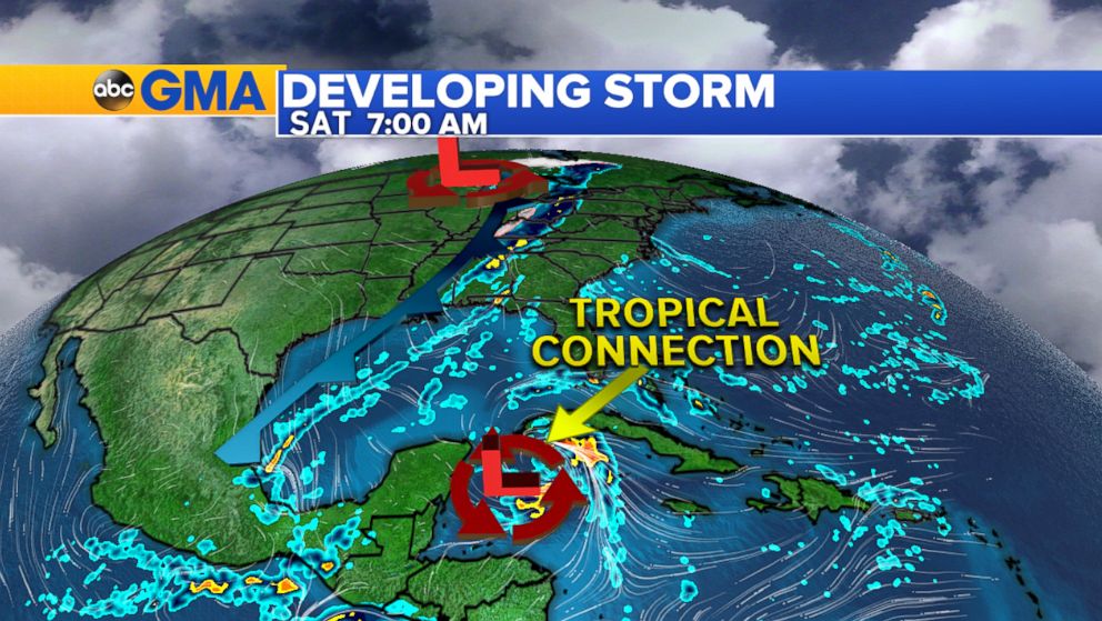 PHOTO: A major coastal storm is expected to blow through the Northeast, bringing heavy rainfall.