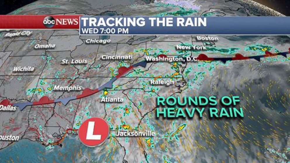 PHOTO: Tracking the rain, Wednesday.