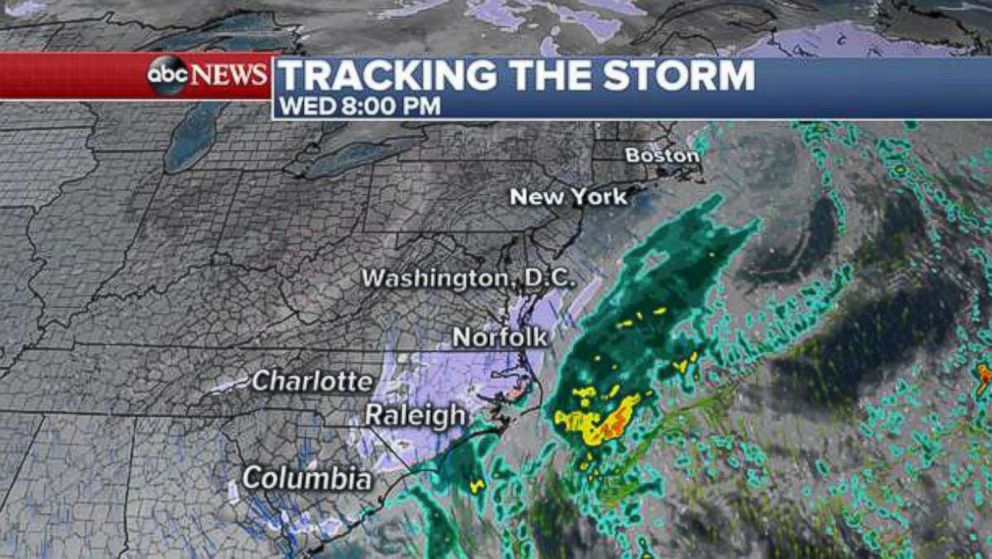 PHOTO: Tracking The Storm: Wed 8:00 PM