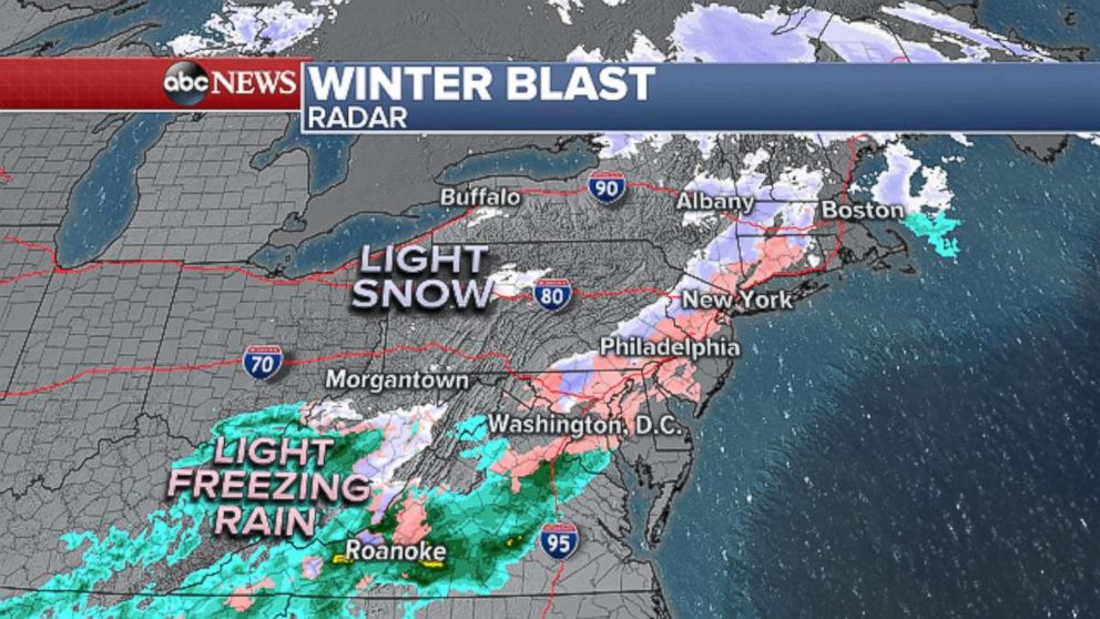 PHOTO: Winter blast radar.