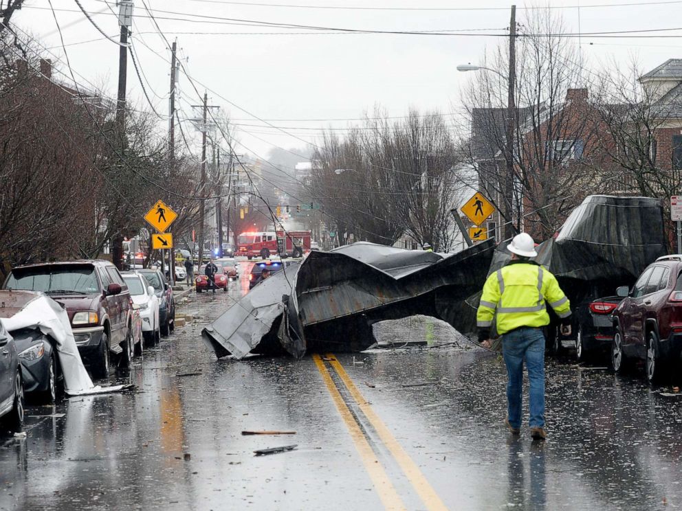 Powerful Storms Wreak Havoc In Mid Atlantic It Sounded Like A Freight Train Abc News