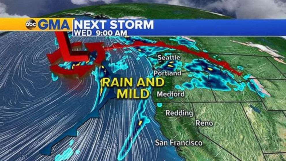 PHOTO: Storms are brewing in the Northwest ahead of the busiest travel day of the year. 