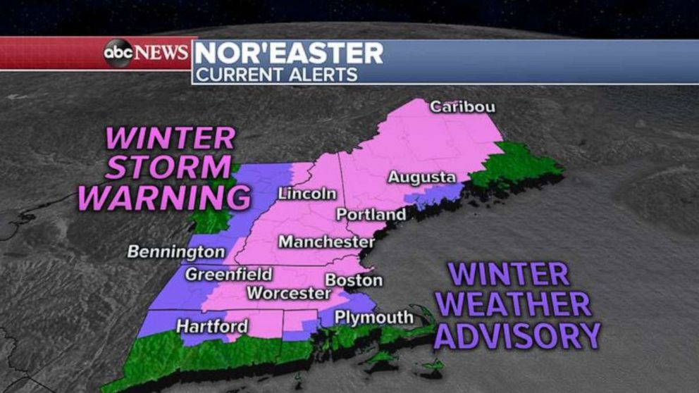 Nor'easter slams New England, delivers heavy snow, rain, winds to