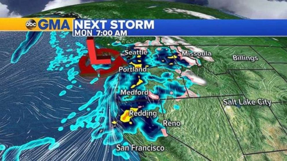 PHOTO: Several storms are brewing in the Northwest that could bring rain and snow to the high mountains. 
