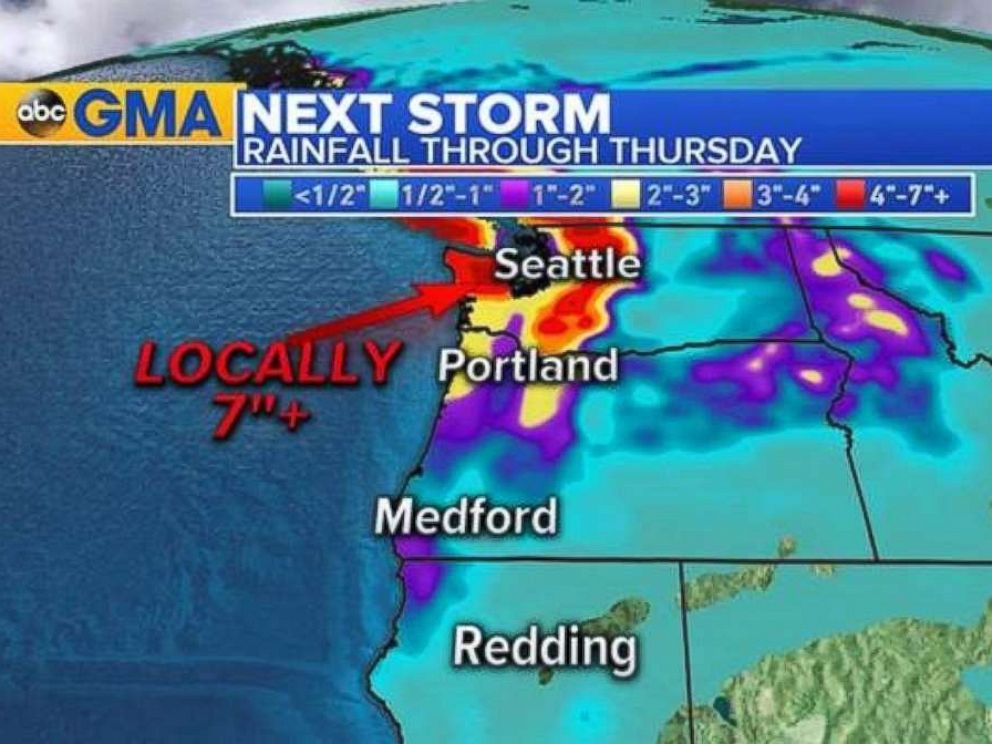 Western Storms Bring Flooding Threat As Cold Blast Hits Midwest And ...