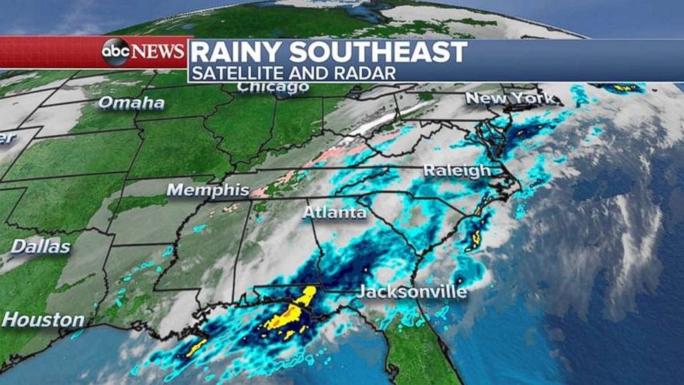 Parts of Florida should expect rain today.