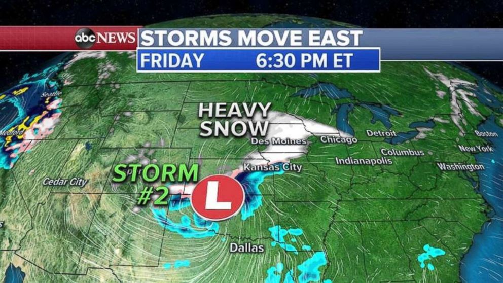 A strong storm expected to hit the Northeast is making its way from the West.