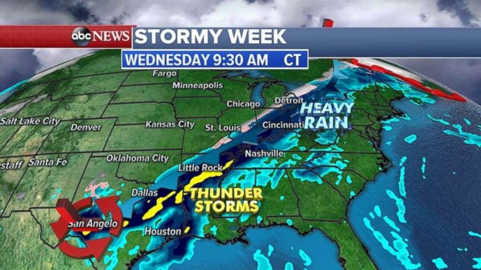 Heaving rain in the Midwest could lead to more flooding.