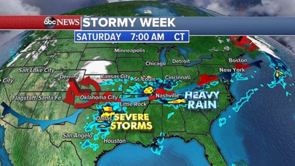A new storm system will be roaring through the plains by Saturday.