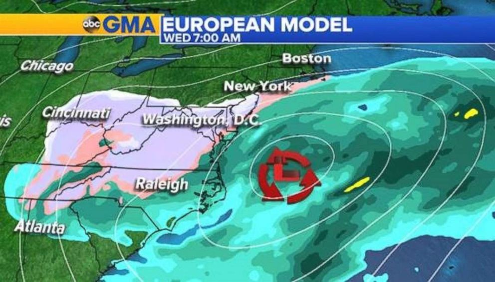 The storm will bring snow to parts of Virginia and West Virginia, especially in higher elevations.