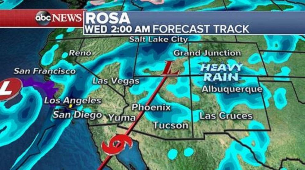 PHOTO: Widespread rain will cover the Southwest, including Arizona, Utah, Colorado and New Mexico by early Tuesday.