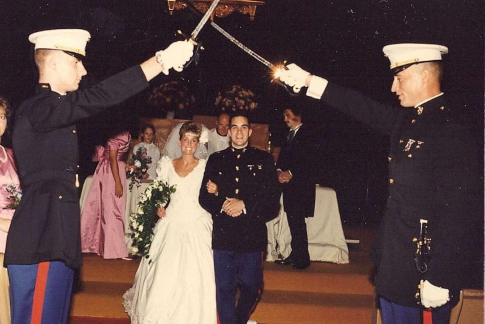 PHOTO:  Kim and John Ruocco's Wedding October of 1990.