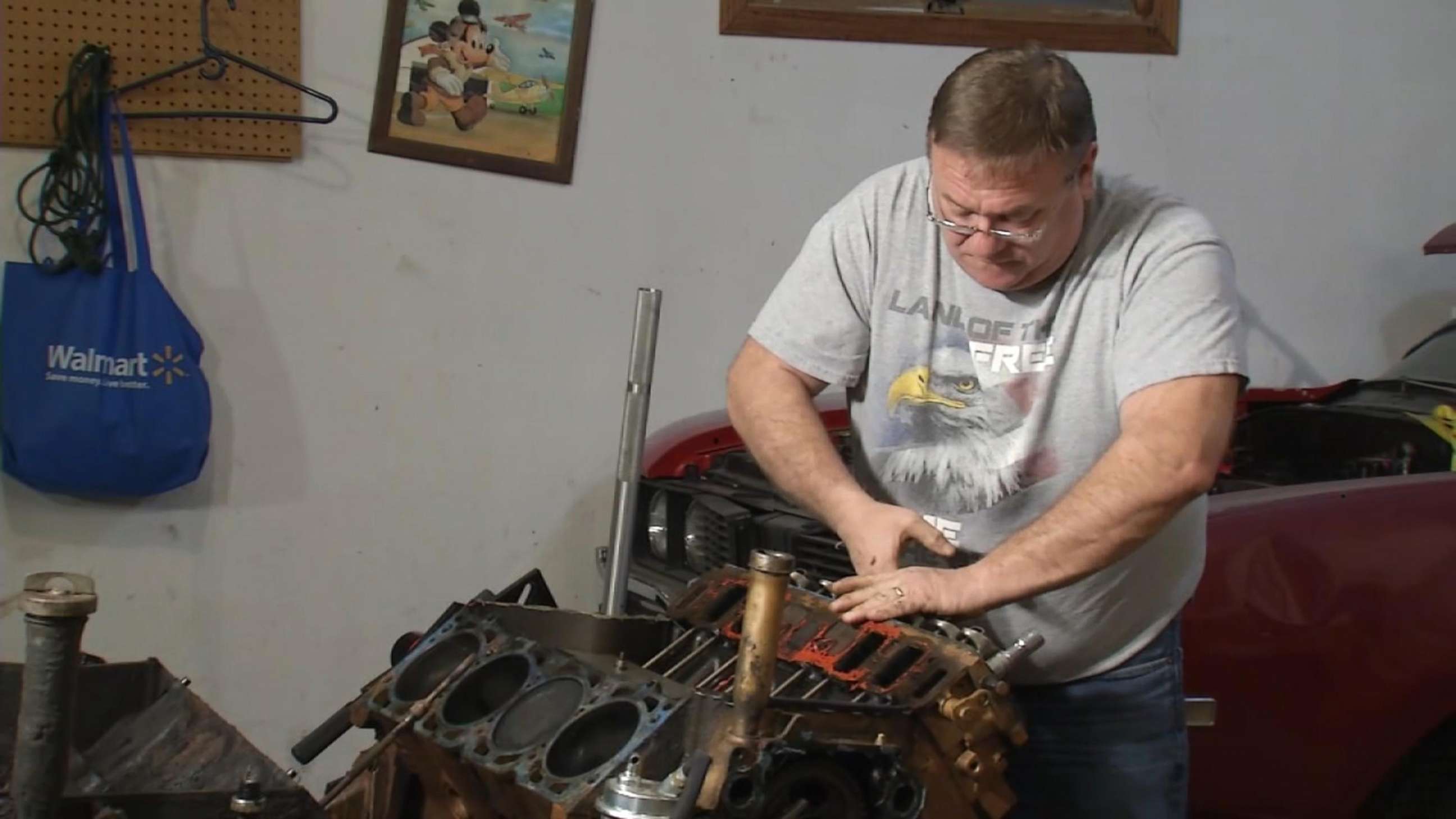 PHOTO: Will Frye found a wedding ring while replacing the motor for his 1969 Oldsmobile.